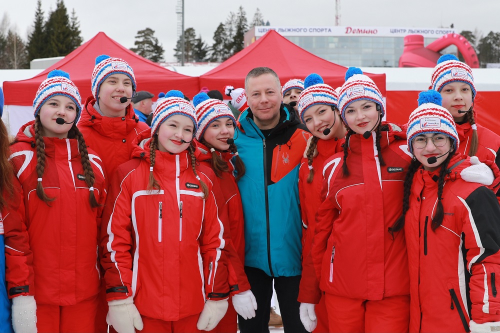 Под Рыбинском прошел XVII традиционный Ростех Деминский лыжный марафон