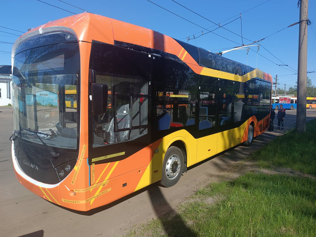 Пять новых брендированных троллейбусов выйдут на маршруты Ярославля в июне